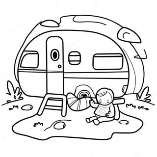 Cozy Family Camper Coloring Page 6337-5171