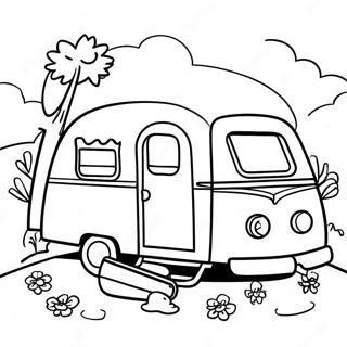 Cozy Family Camper Coloring Page 6337-5172