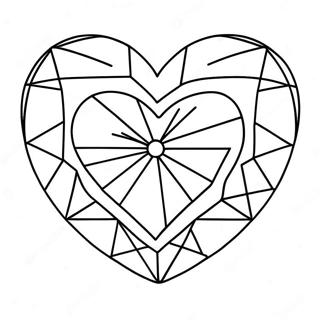 Diamond Heart Coloring Page 63383-50802