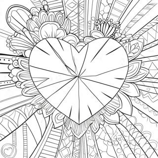 Diamond Heart Coloring Page 63383-50804