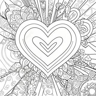 Sparkling Diamond Heart Coloring Page 63384-50810