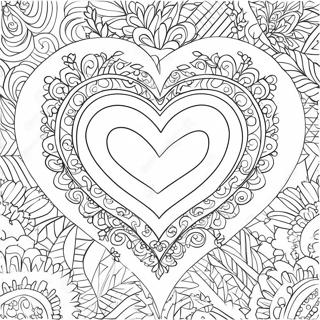 Sparkling Diamond Heart Coloring Page 63384-50811