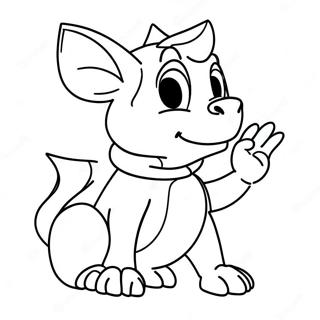 Gimkit Character In Action Coloring Page 63394-50819