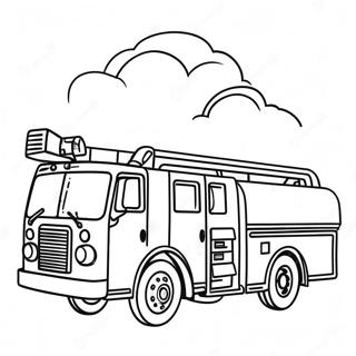 Bright Red Fire Truck Coloring Page 63424-50842