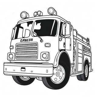 Bright Red Fire Truck Coloring Page 63424-50844