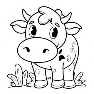 Halloween Cow Coloring Pages