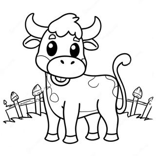 Halloween Cow Coloring Page 63433-50847