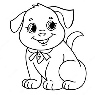 Abby In A Playful Pose Coloring Page 63464-50870