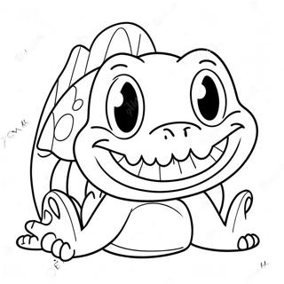 Friendly Chomper With Big Smile Coloring Page 63474-50881