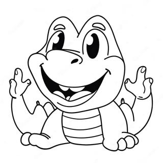 Friendly Chomper With Big Smile Coloring Page 63474-50882