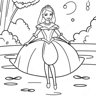 Barbie Swan Lake Coloring Pages