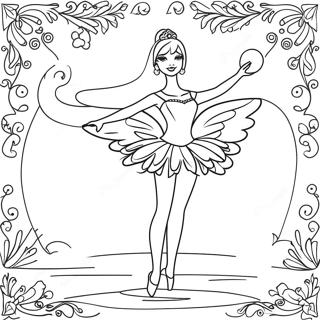 Barbie Swan Lake Coloring Page 63513-50908