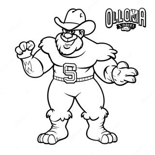 Oklahoma Sooners Mascot Coloring Page 63544-50933