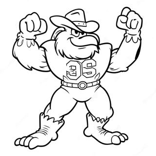 Oklahoma Sooners Mascot Coloring Page 63544-50934