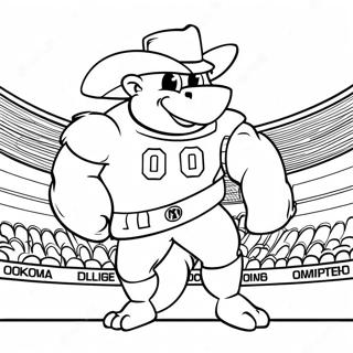 Oklahoma Sooners Mascot Coloring Page 63544-50936