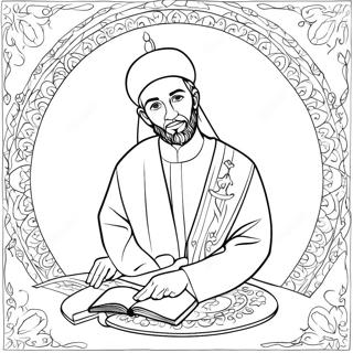 Prophet Muhammad With Quran Coloring Page 63564-50955