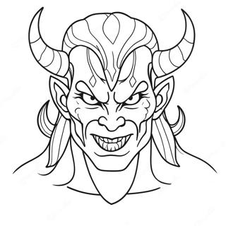 Demon Coloring Page 6356-5179