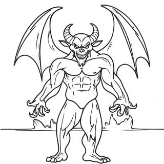 Demon Coloring Page 6356-5180