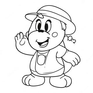 Hilarious Cartoon Characters Coloring Page 63574-50961