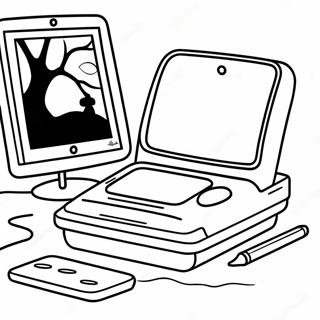 Leap Pad Imagination Desk Coloring Page 63613-50989