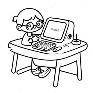 Leap Pad Imagination Desk Coloring Page 63613-50991