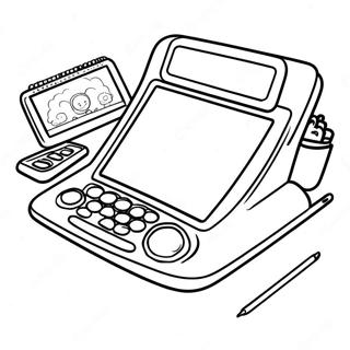 Leap Pad Imagination Desk Coloring Page 63613-50992