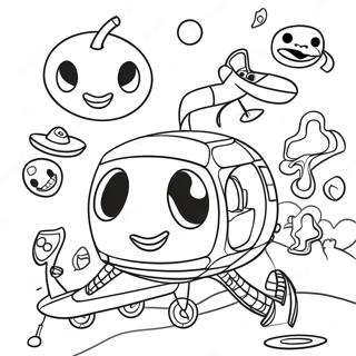 Numberjacks Fun Adventure Coloring Page 63634-51010