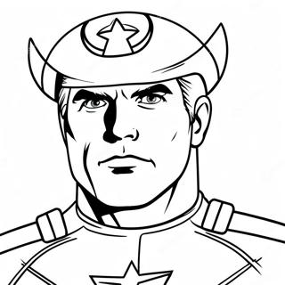 Captain Man Coloring Page 63663-51029