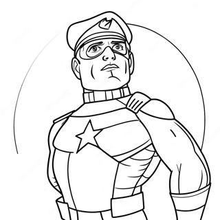 Captain Man Coloring Page 63663-51031