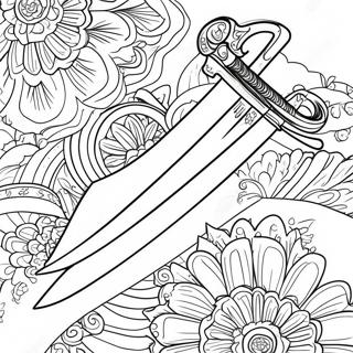 Katana Coloring Page 63673-51038