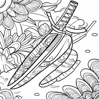 Katana Coloring Page 63673-51039