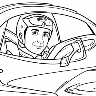 Kyle Busch Racing Car Coloring Page 63683-51047