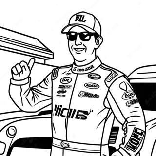 Kyle Busch In Victory Lane Coloring Page 63684-51051