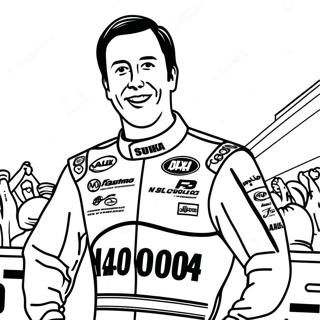 Kyle Busch In Victory Lane Coloring Page 63684-51052