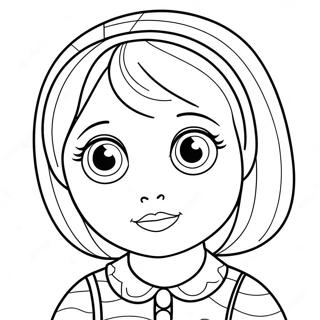 Cute Anya With Big Eyes Coloring Page 63694-51054