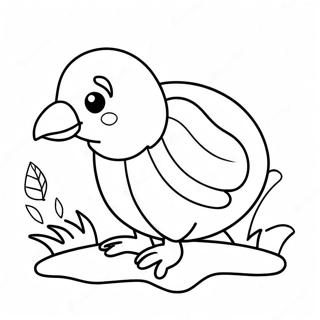 Cute Kiwi Bird Coloring Page 63714-51069