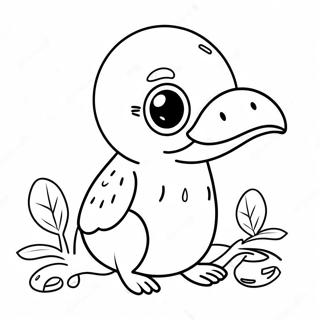 Cute Kiwi Bird Coloring Page 63714-51070