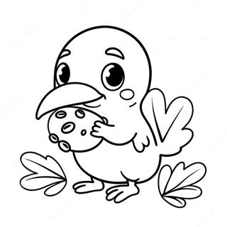 Cute Kiwi Bird Coloring Page 63714-51071