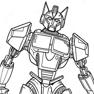 Cool Jazz Transformer Robot Coloring Page 63724-51081