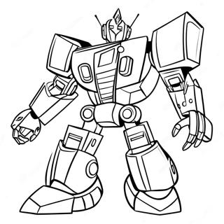 Cool Jazz Transformer Robot Coloring Page 63724-51082