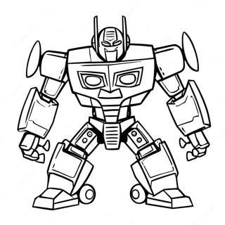 Cool Jazz Transformer Robot Coloring Page 63724-51084