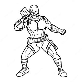 Deadshot Action Pose Coloring Page 63743-51094