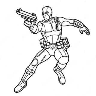 Deadshot Action Pose Coloring Page 63743-51095