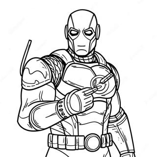 Deadshot Action Pose Coloring Page 63743-51096