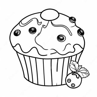 Blueberry Muffin Coloring Page 63753-51102