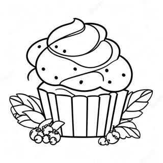 Blueberry Muffin Coloring Page 63753-51104