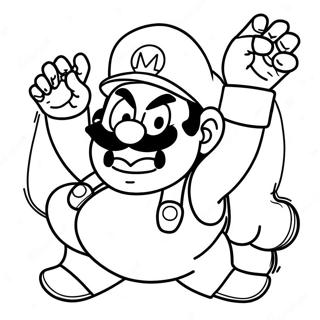 Wario Coloring Page 6376-5202