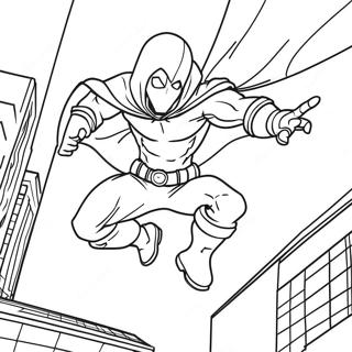 Dynamic Red Hood In Action Coloring Page 63774-51119