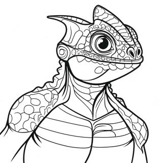 Lizard Man Coloring Pages