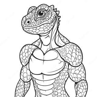 Lizard Man Coloring Page 63793-51130